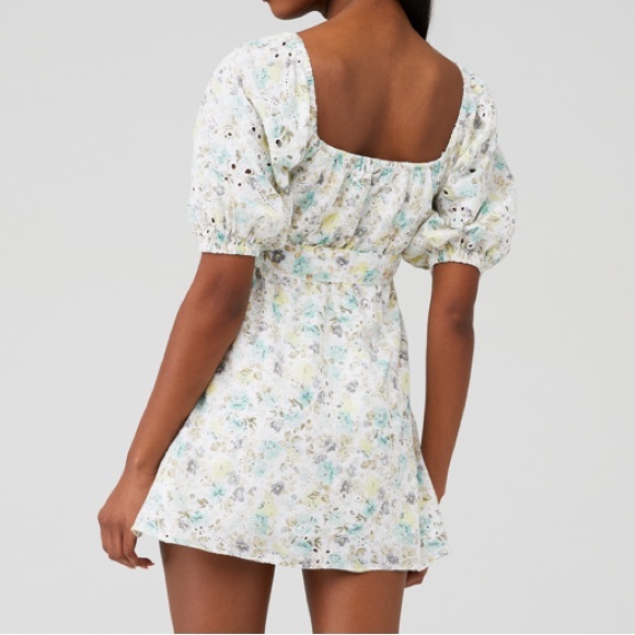 Minkpink Irwin Mini Dress w Puff Sleeves - Picture 3 of 5